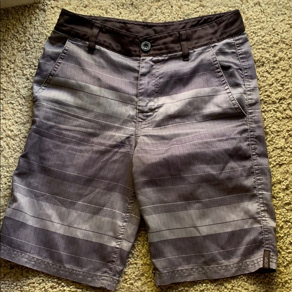Boys black & grey hybrid board shorts VALOR sz 12